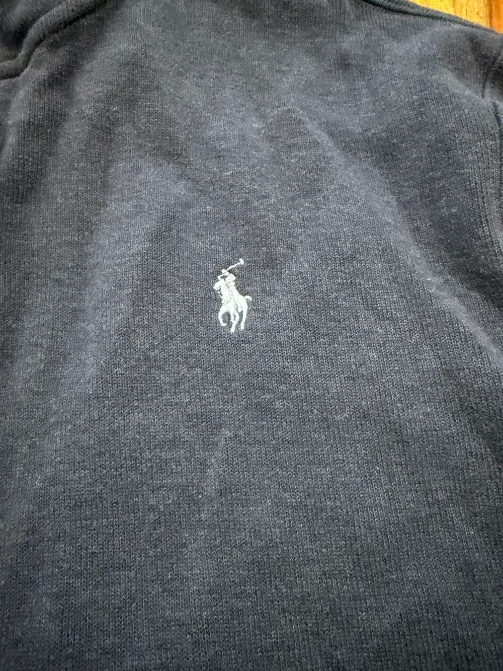 Polo Ralph Lauren Men's XL Navy Blue Quarter-Zip Pullover Sweater - Picture 2 of 4